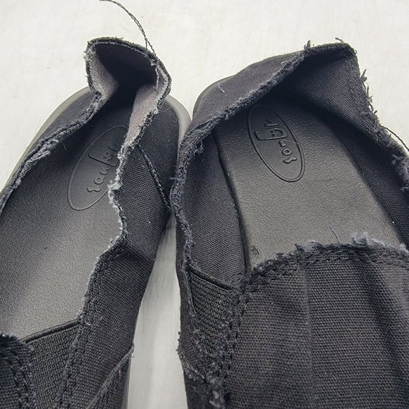Sanuk Donna Daily Womens 7 Black Slip On Loafer Shoes Casual Walking Comfort - Picture 9 of 15